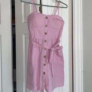 Mind Code baby pink size medium mini dress